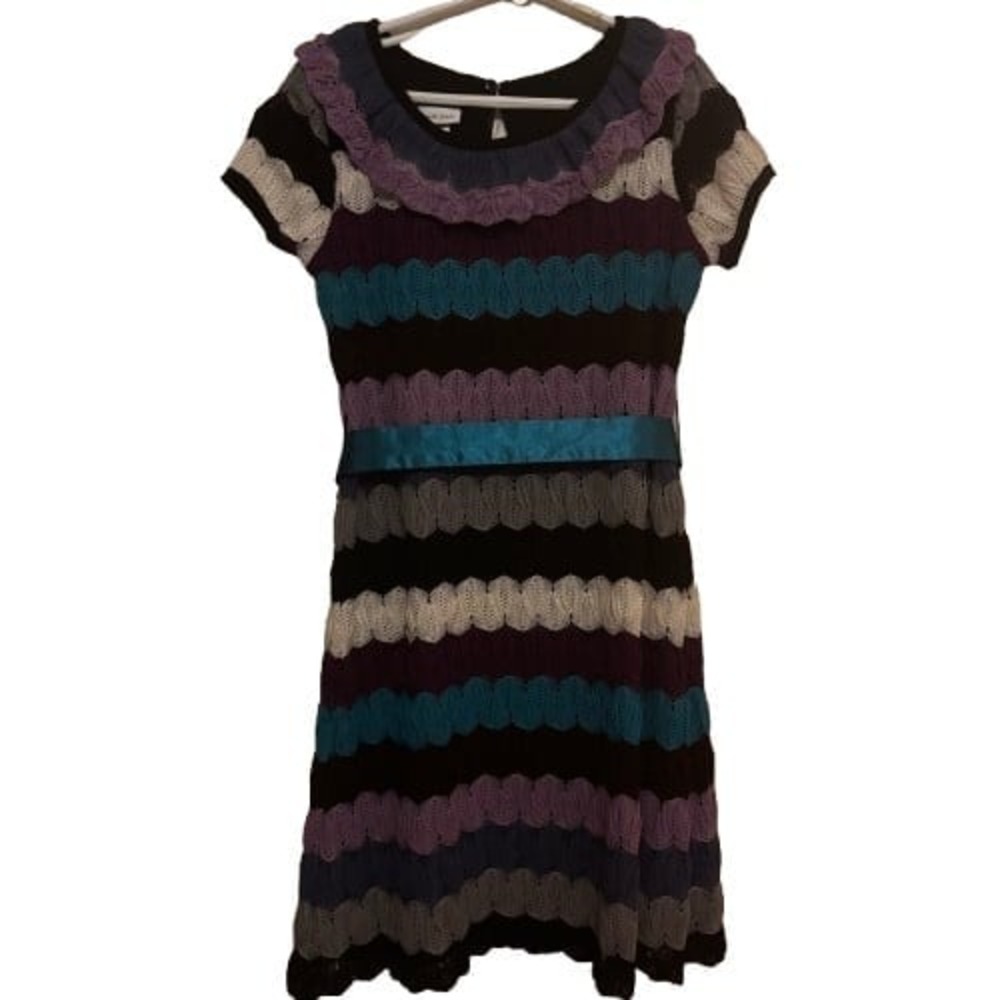 Bonnie Jean Girls Knit Dress NWT‎ Sz 10 Short Sleeve Multicolor
